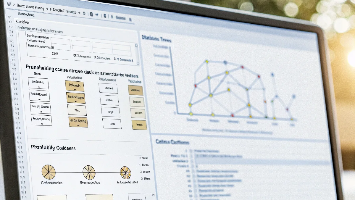 Software interface showing probability calculations and decision trees for casino game strategy development